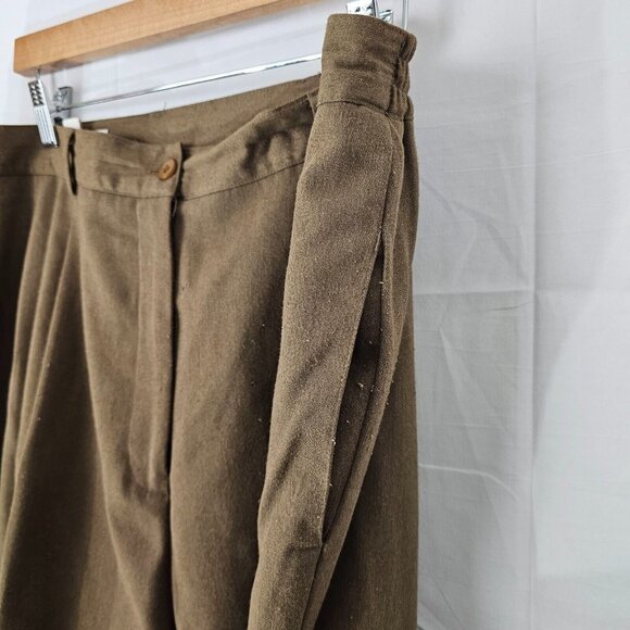 Vintage Spiegel For You Dress Pants Womens 20 36x28 Brown Tweed Office Bottoms - Picture 3 of 9